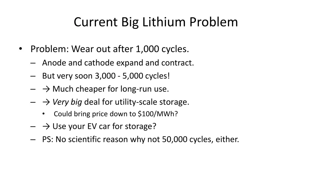 current big lithium problem