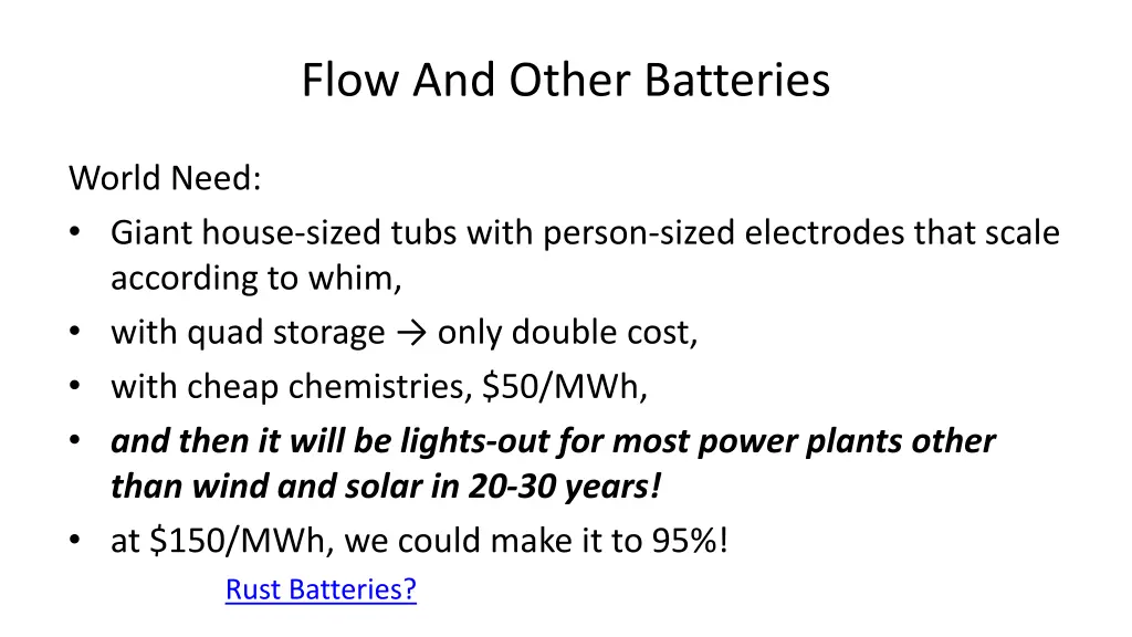 flow and other batteries