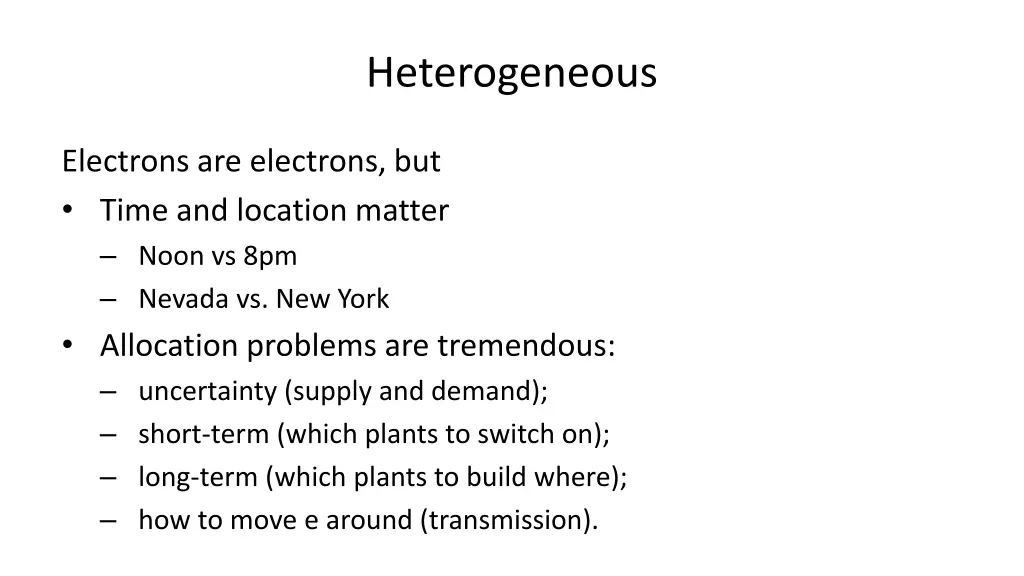 heterogeneous