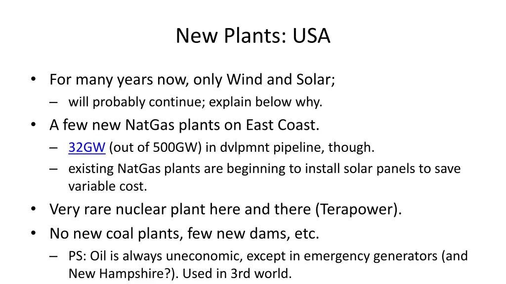 new plants usa