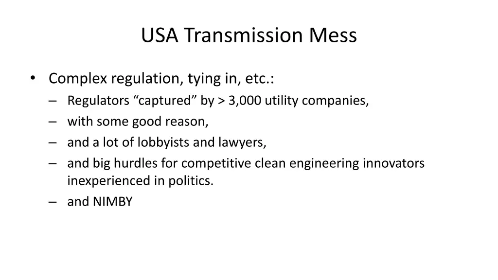 usa transmission mess