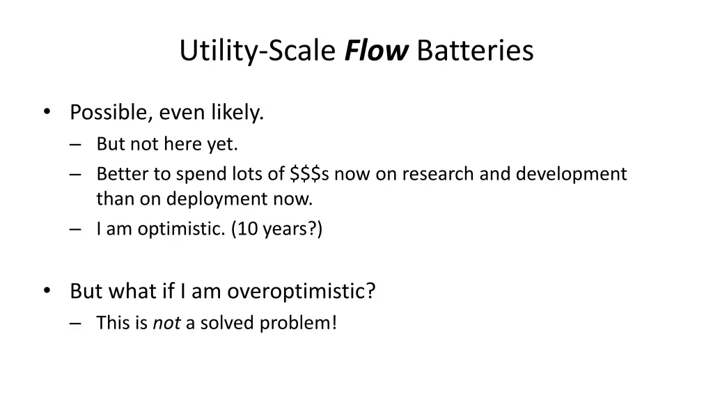 utility scale flow batteries