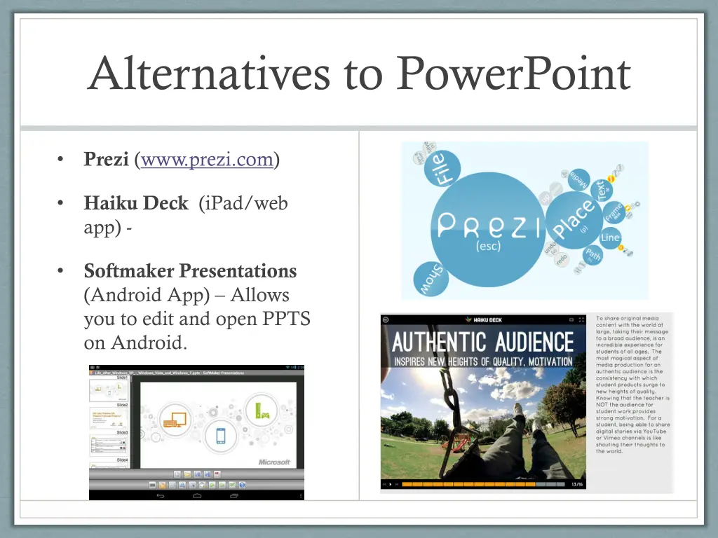 alternatives to powerpoint