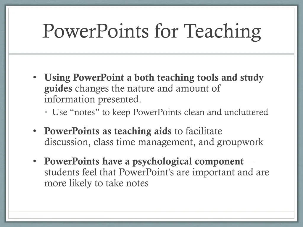 powerpoints for teaching