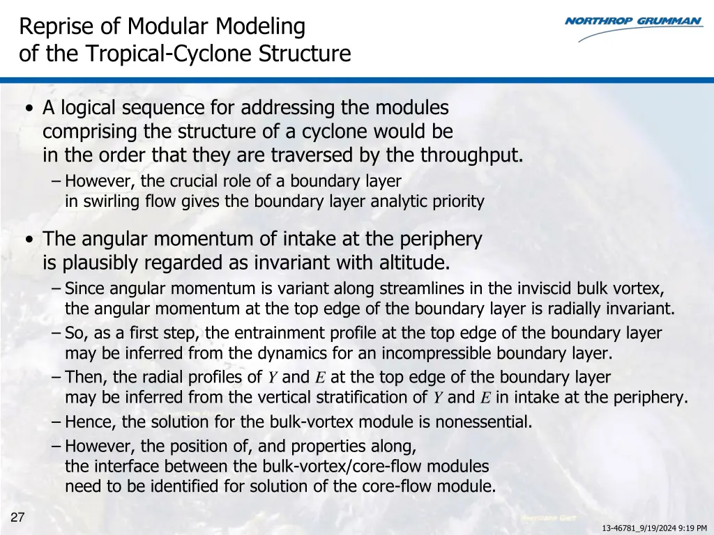 reprise of modular modeling of the tropical