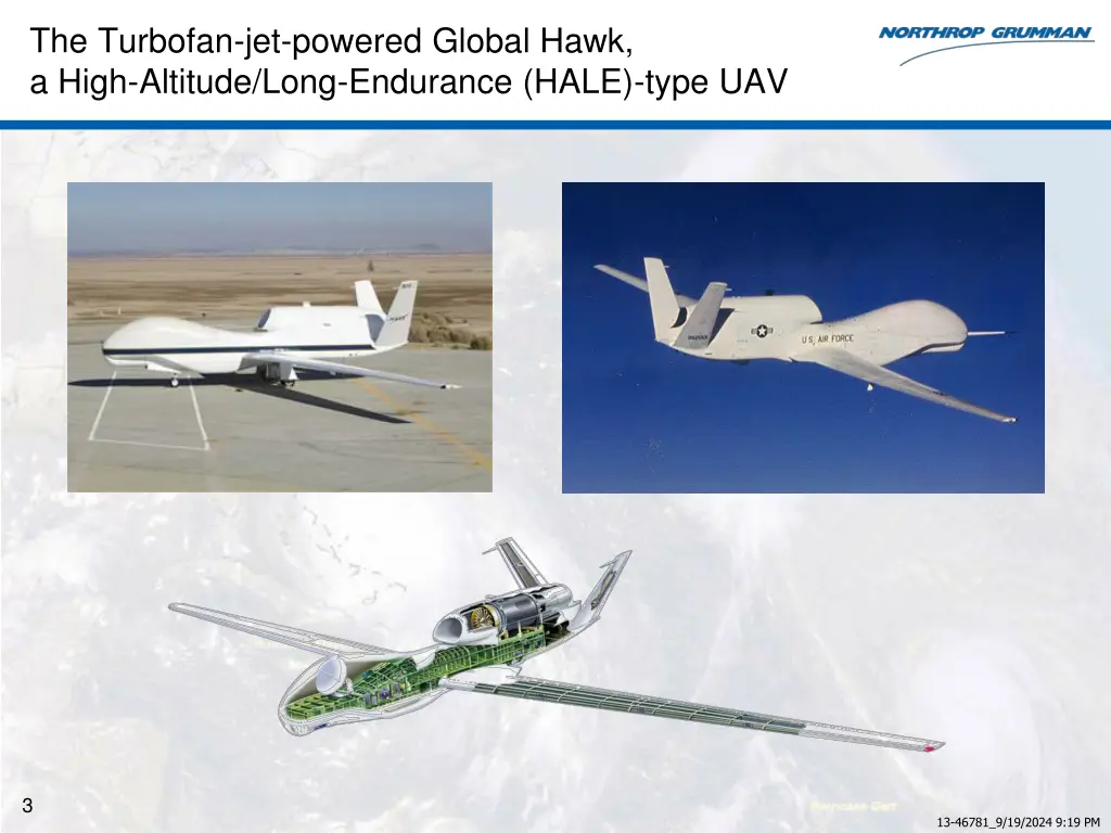 the turbofan jet powered global hawk a high