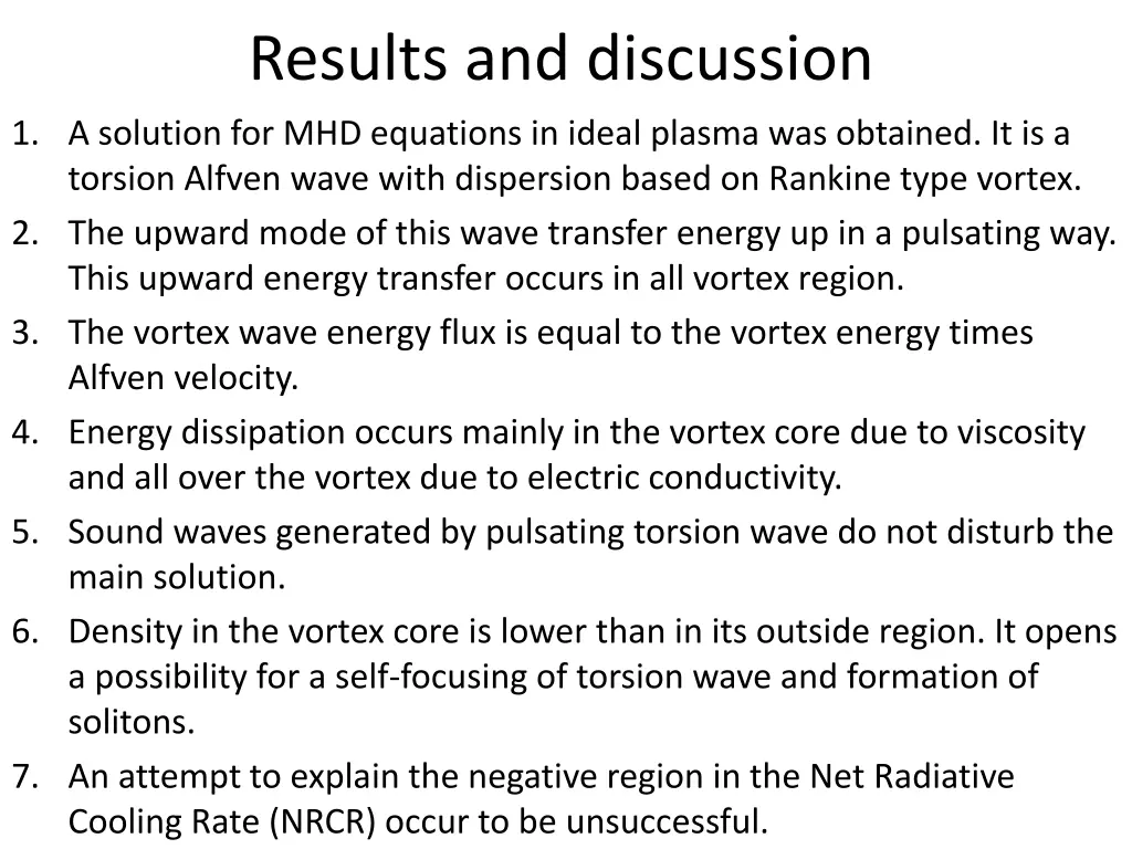 results and discussion