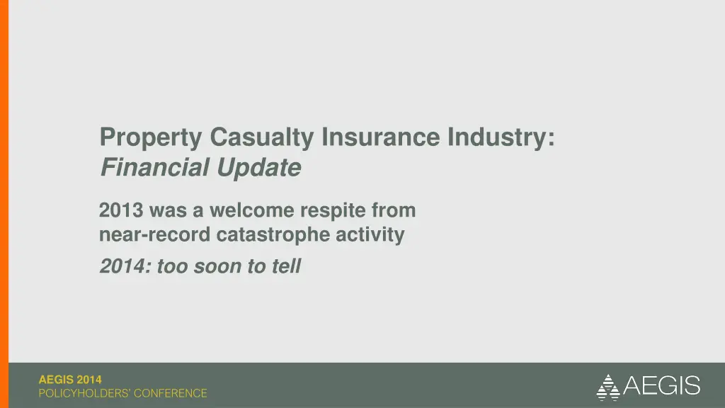 property casualty insurance industry financial