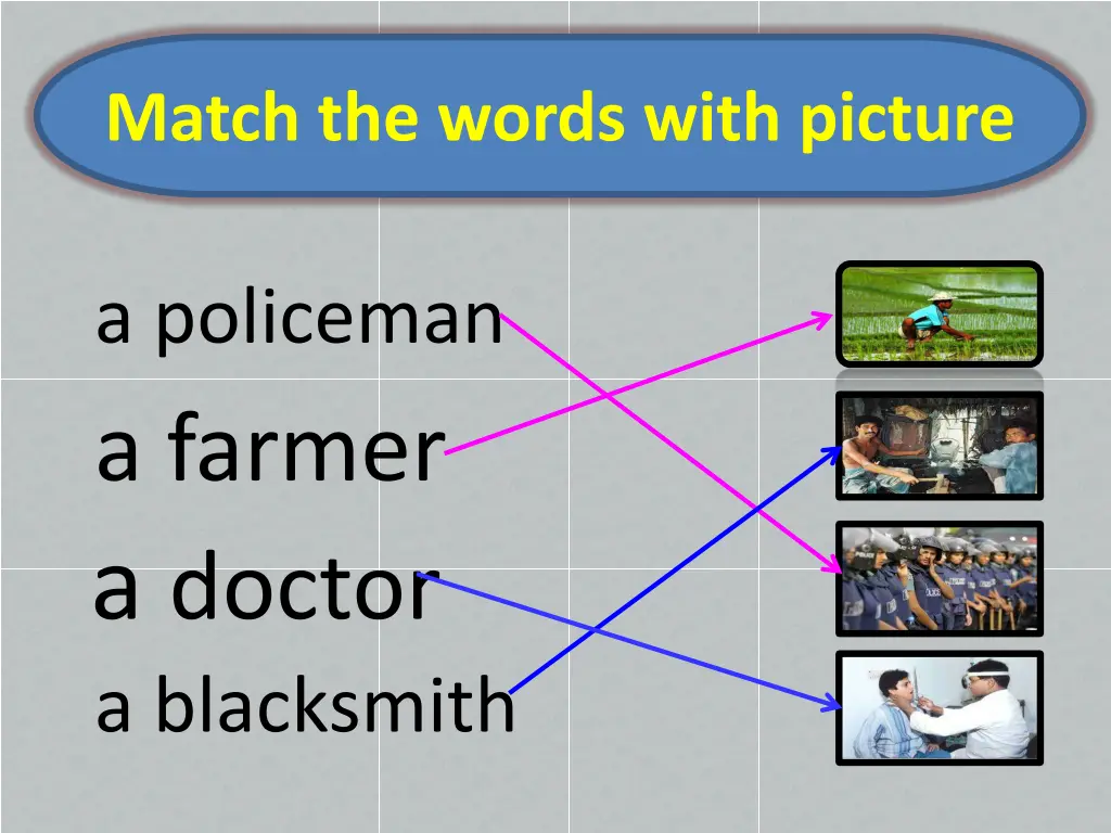 match the words with picture