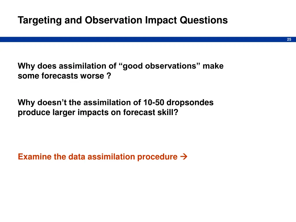 targeting and observation impact questions