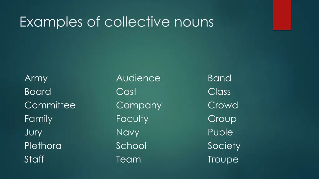 examples of collective nouns