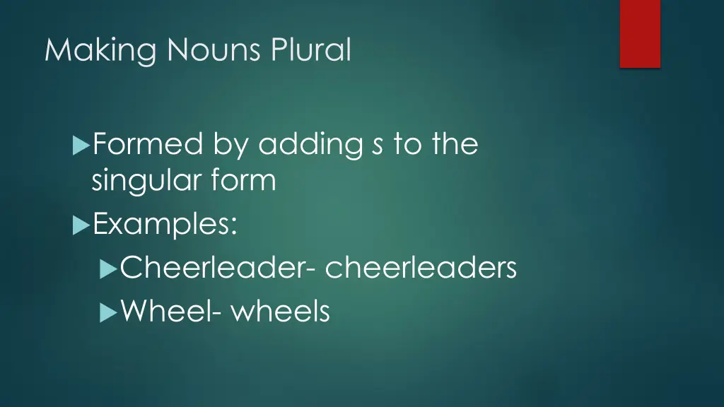 making nouns plural