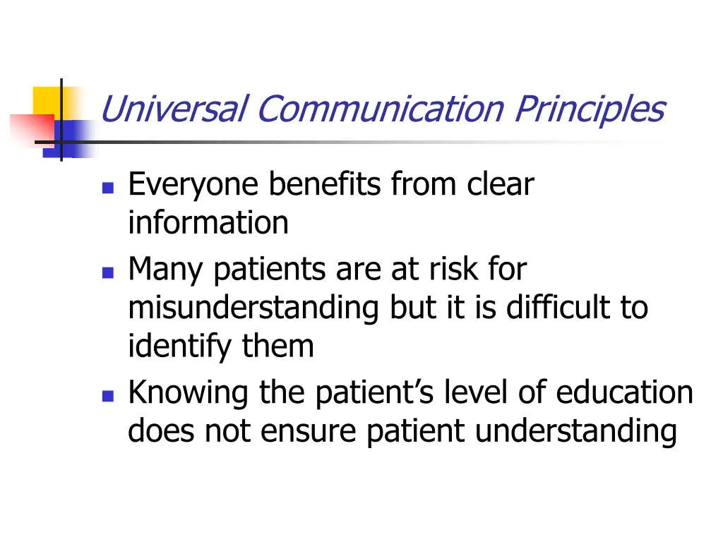 universal communication principles