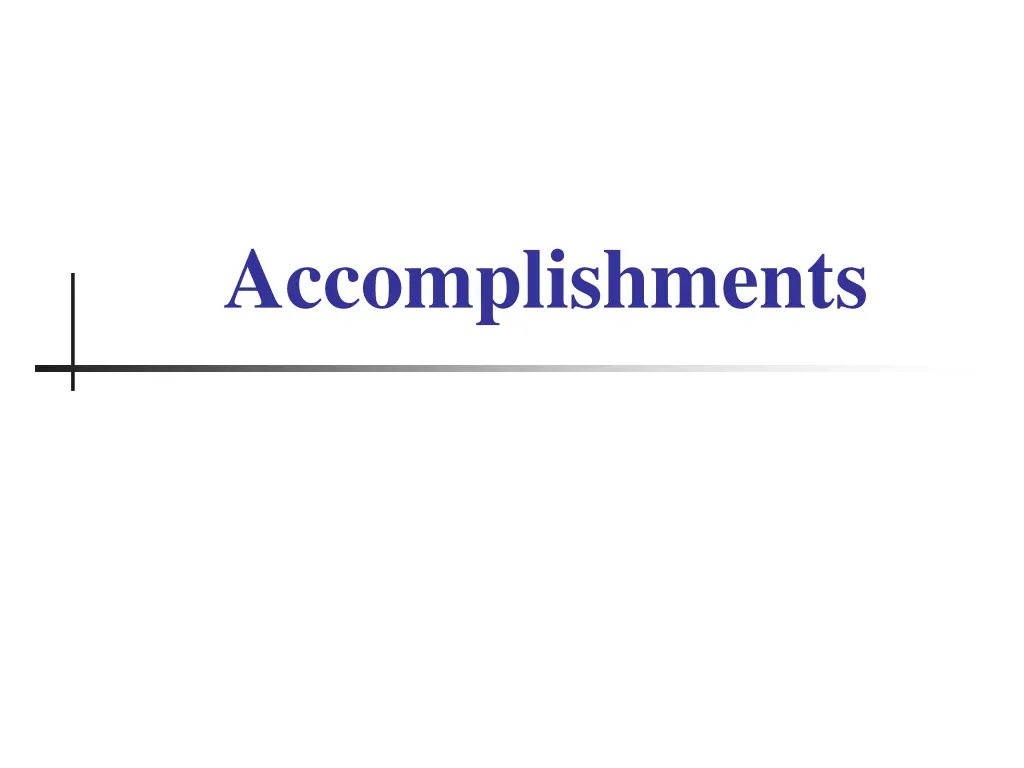 accomplishments