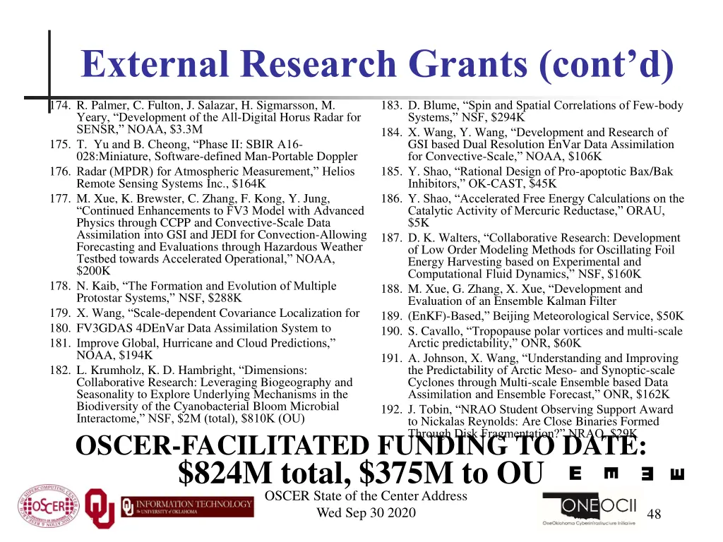 external research grants cont d 11