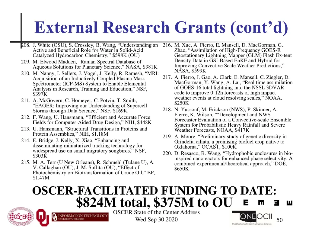 external research grants cont d 13