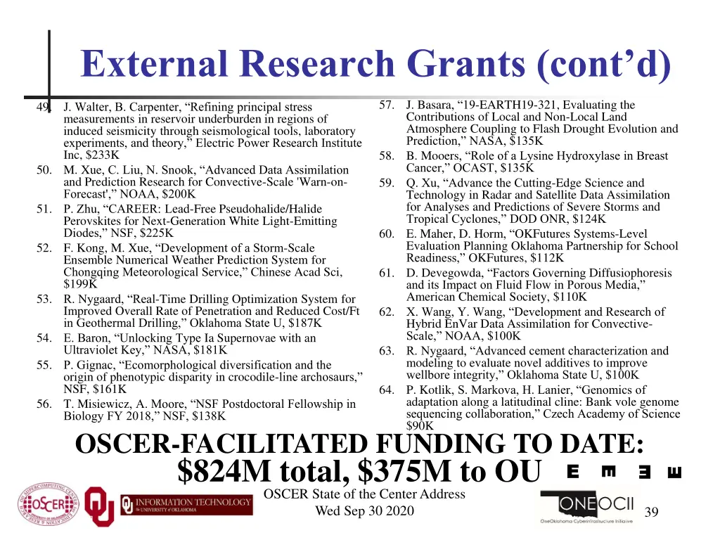 external research grants cont d 2