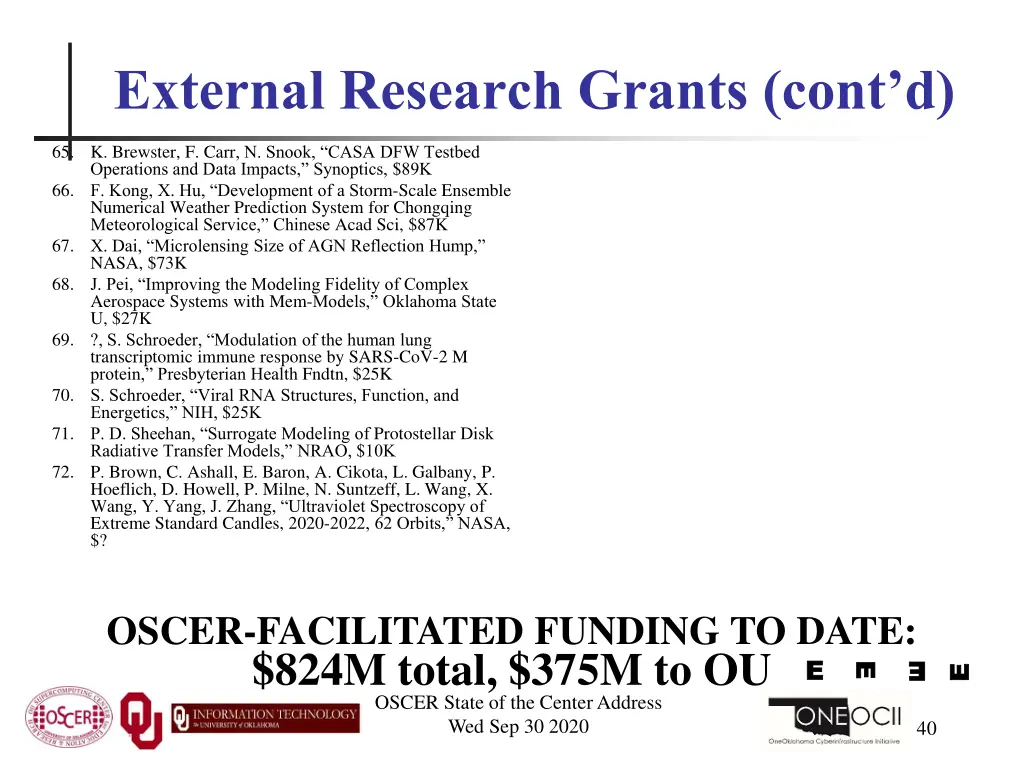 external research grants cont d 3