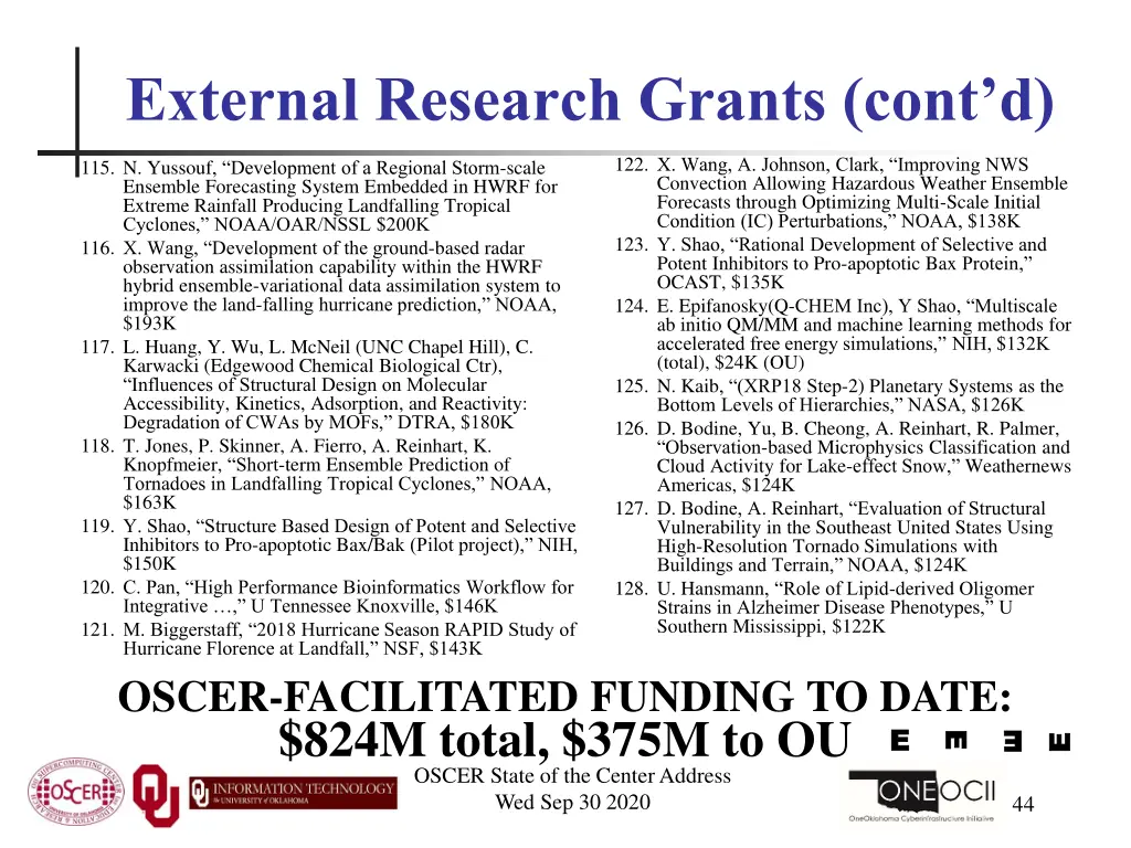 external research grants cont d 7