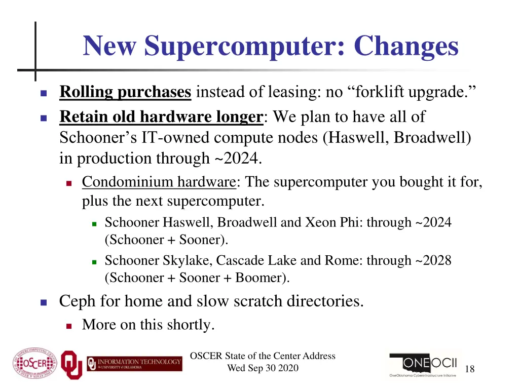 new supercomputer changes