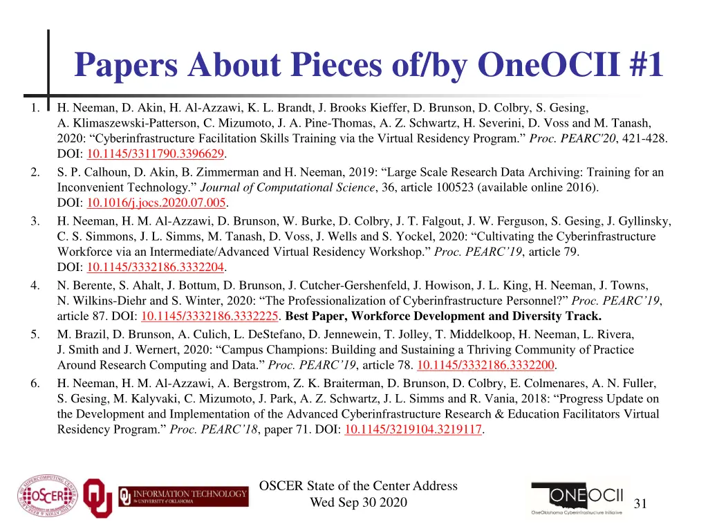 papers about pieces of by oneocii 1