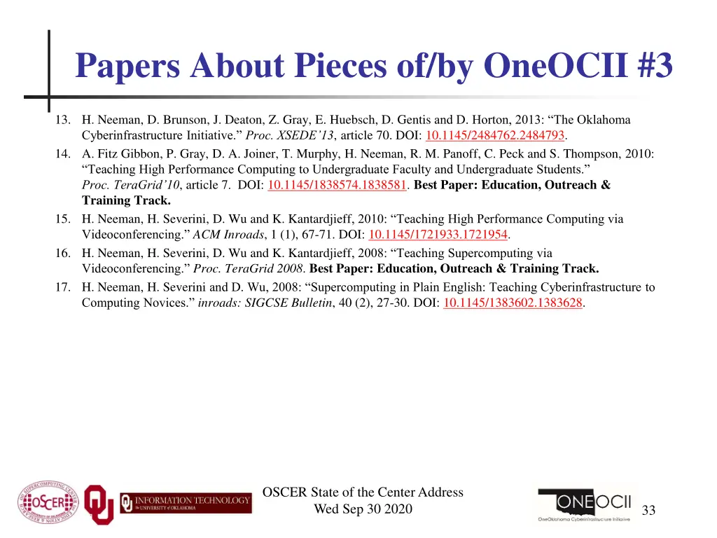 papers about pieces of by oneocii 3