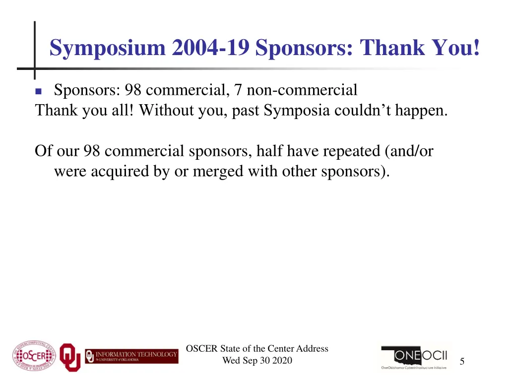 symposium 2004 19 sponsors thank you