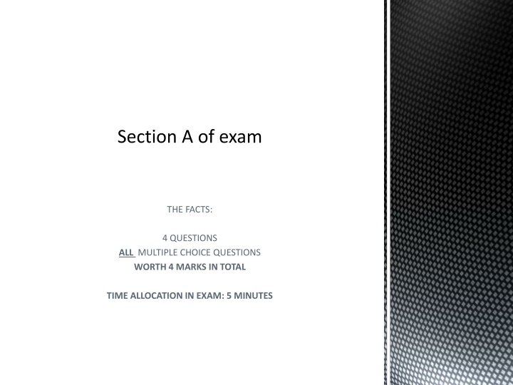 section a of exam