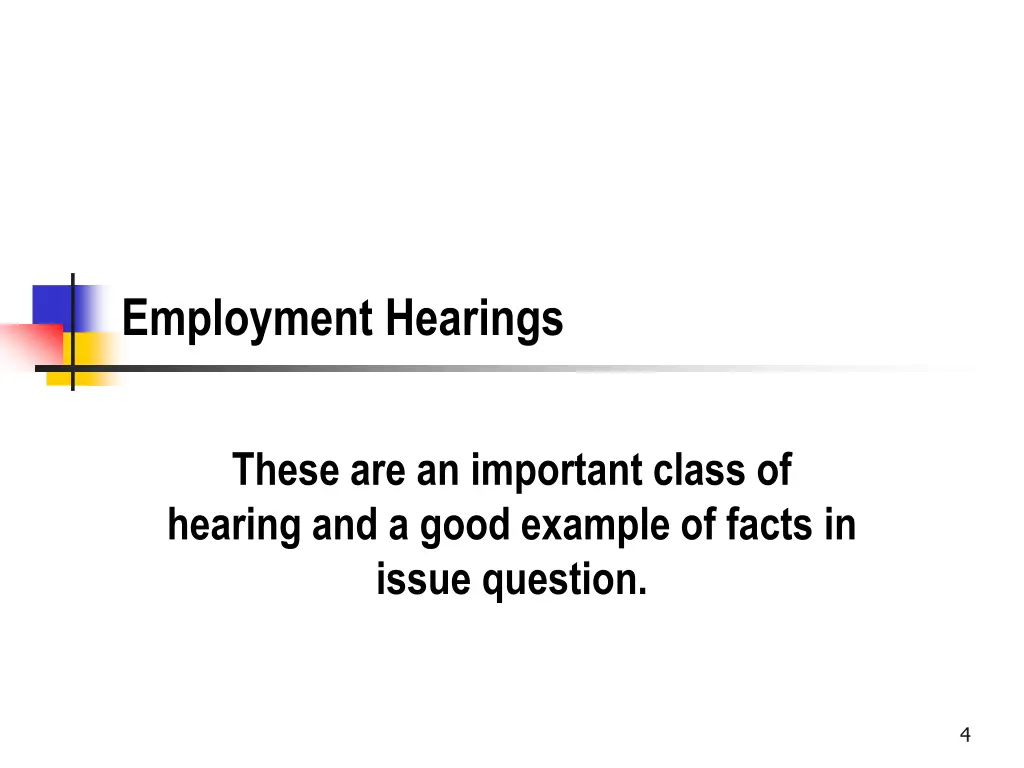 employment hearings