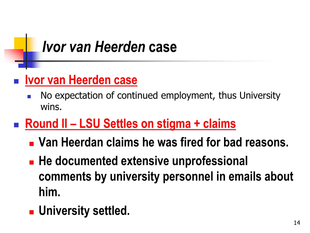 ivor van heerden case