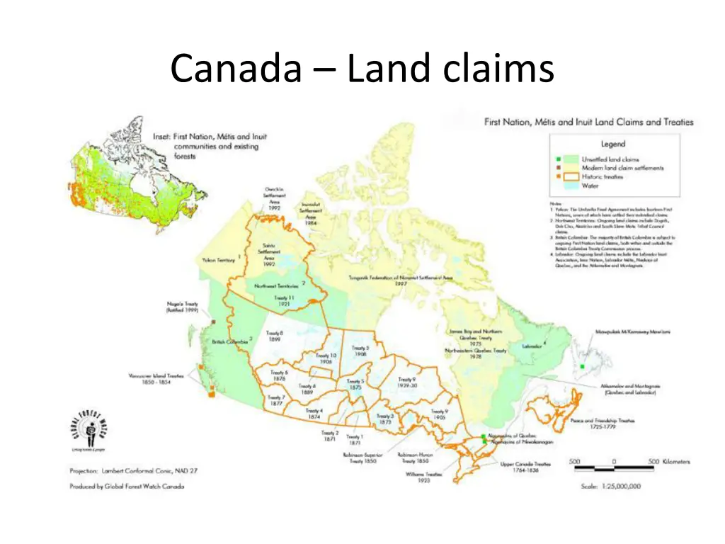 canada land claims