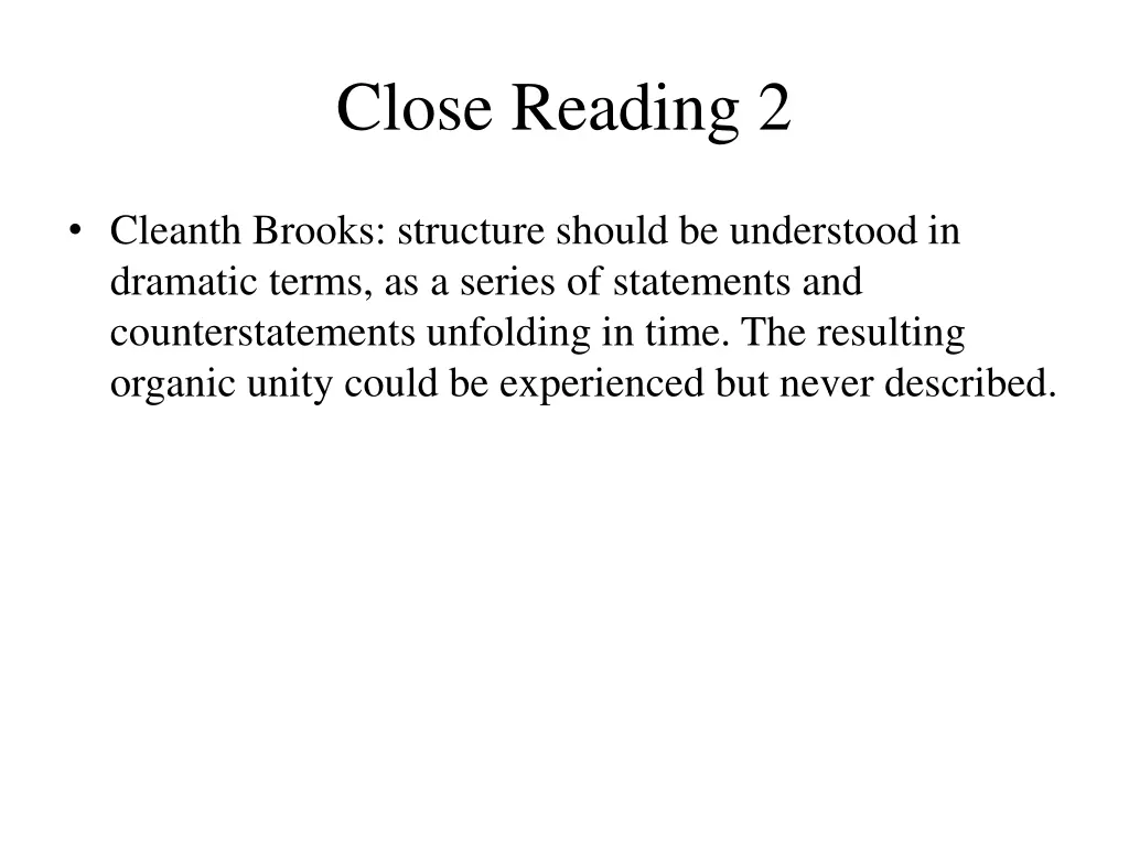 close reading 2