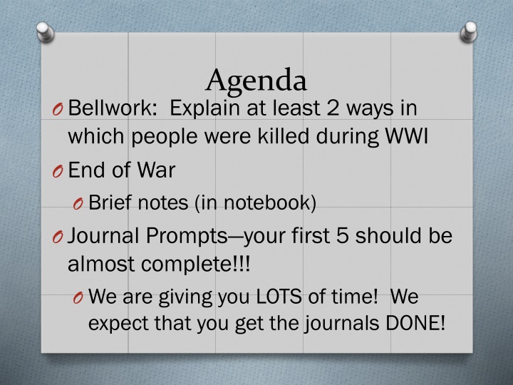 agenda