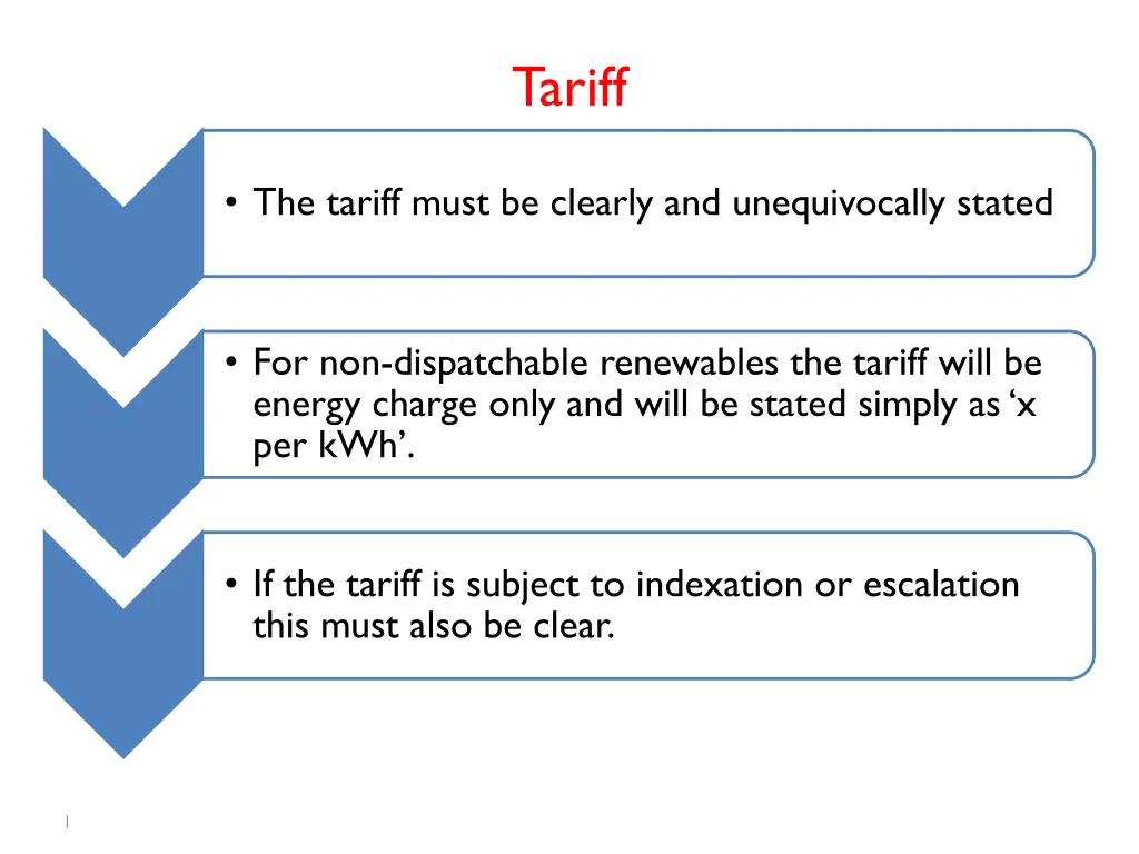 tariff