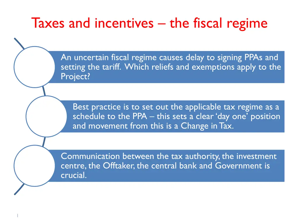 taxes and incentives the fiscal regime