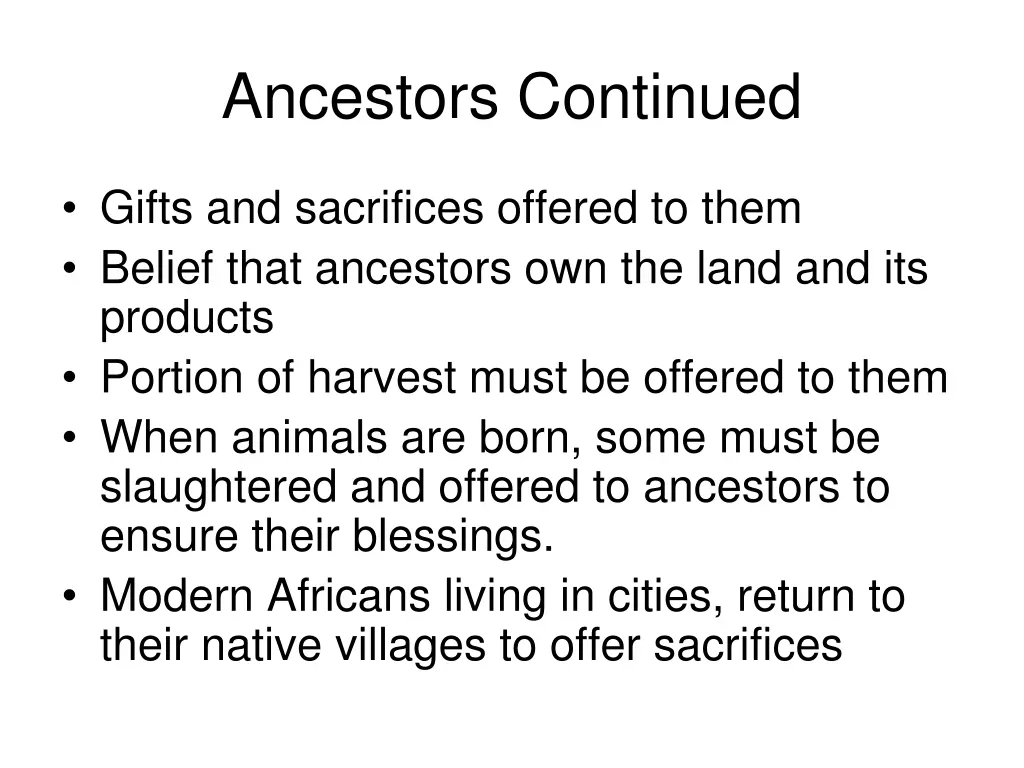 ancestors continued 1