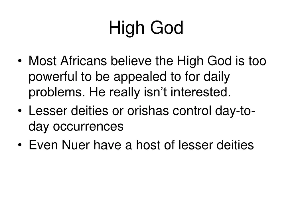 high god