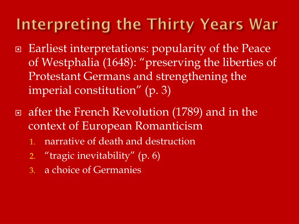 earliest interpretations popularity of the peace