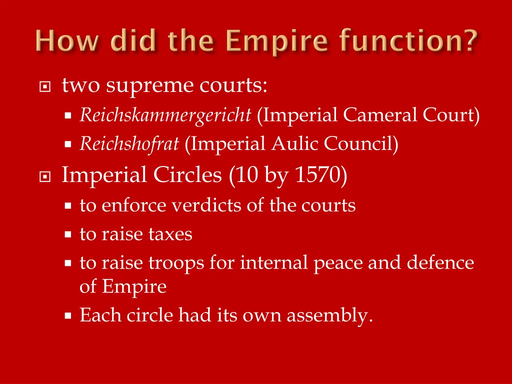 two supreme courts reichskammergericht imperial