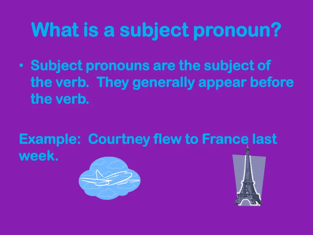 what is a subject pronoun what is a subject