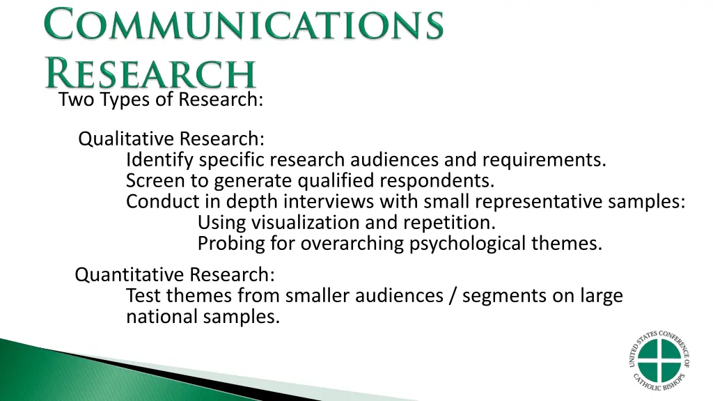 two types of research qualitative research