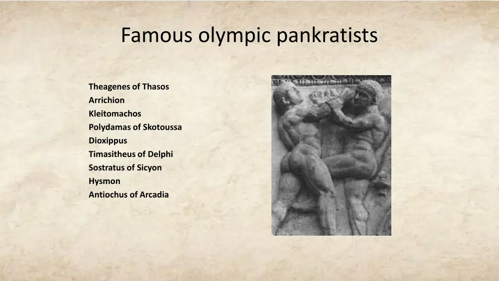 famous olympic pankratists