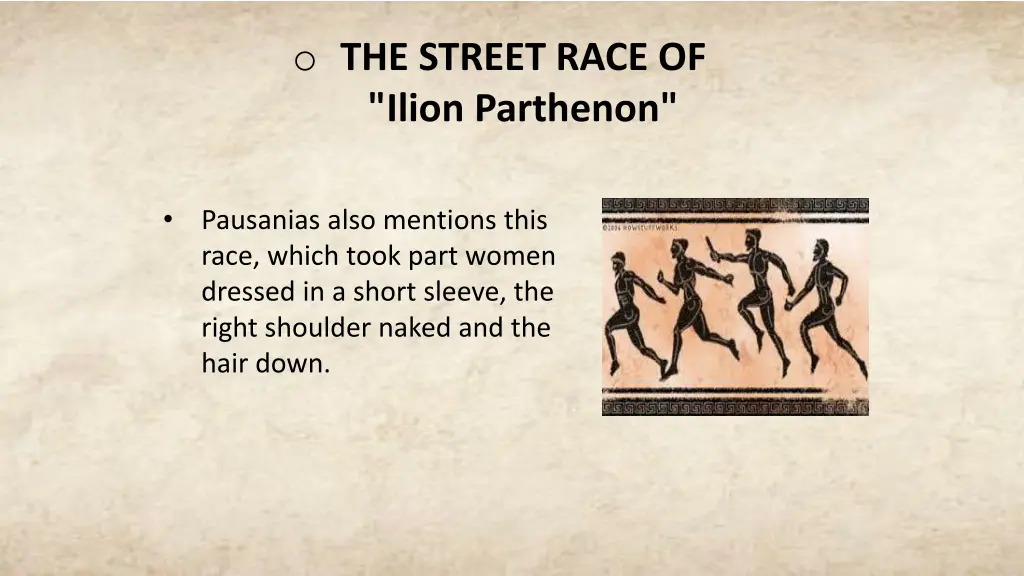 o the street race of ilion parthenon