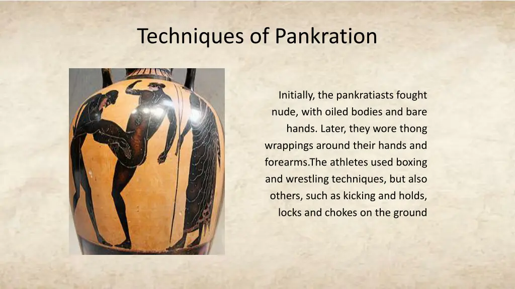 techniques of pankration