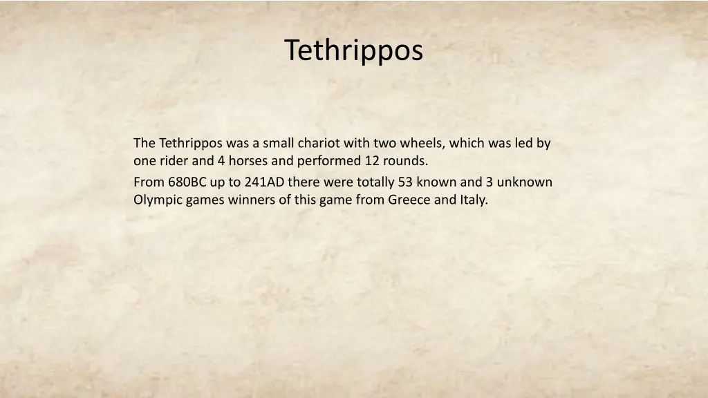 tethrippos