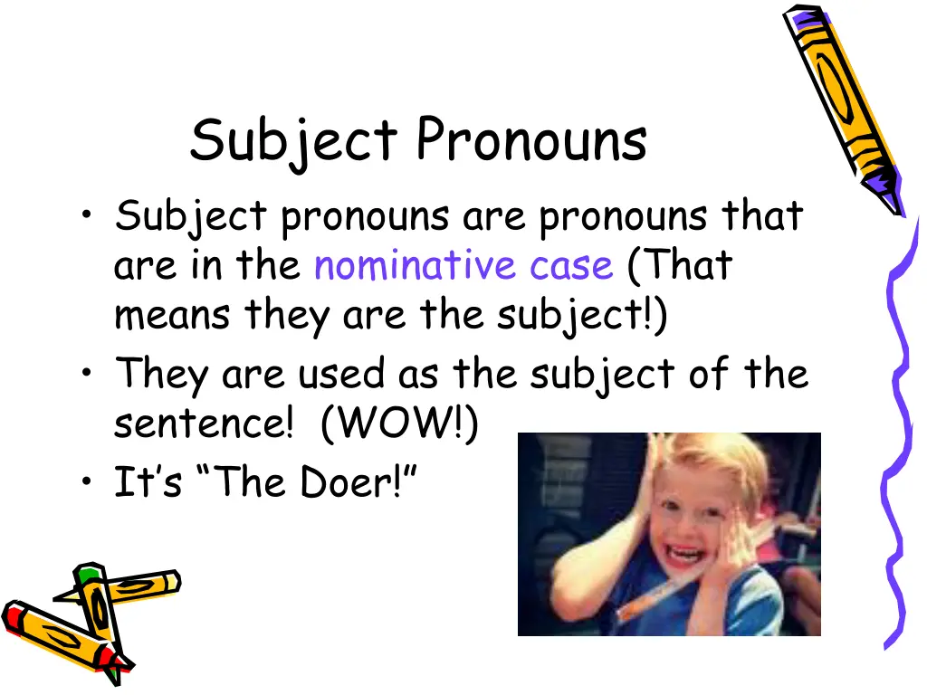 subject pronouns subject pronouns are pronouns