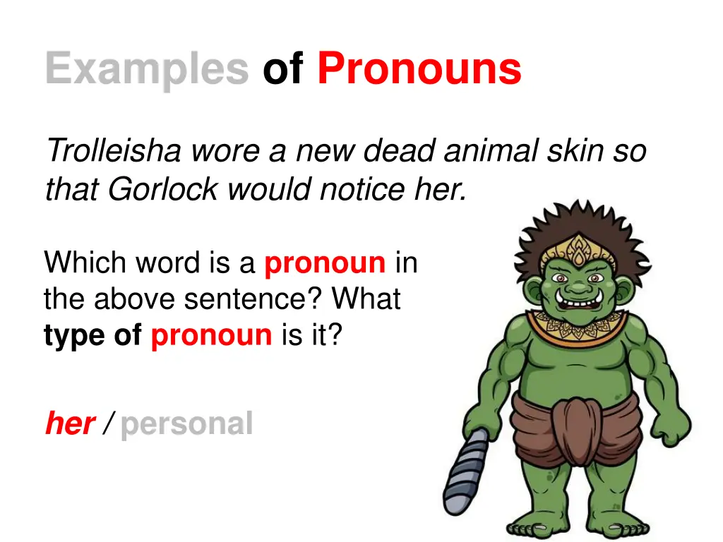 examples of pronouns 2