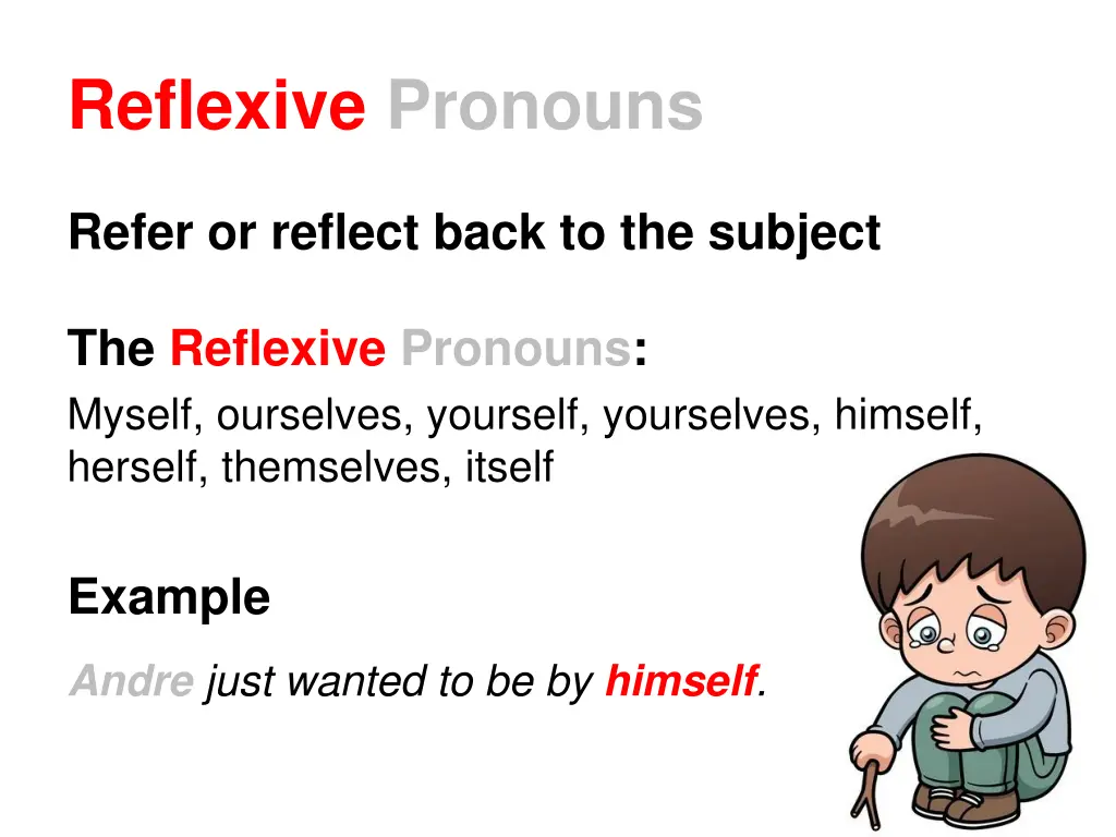 reflexive pronouns