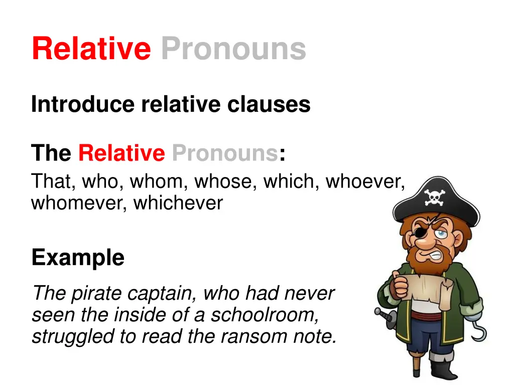 relative pronouns