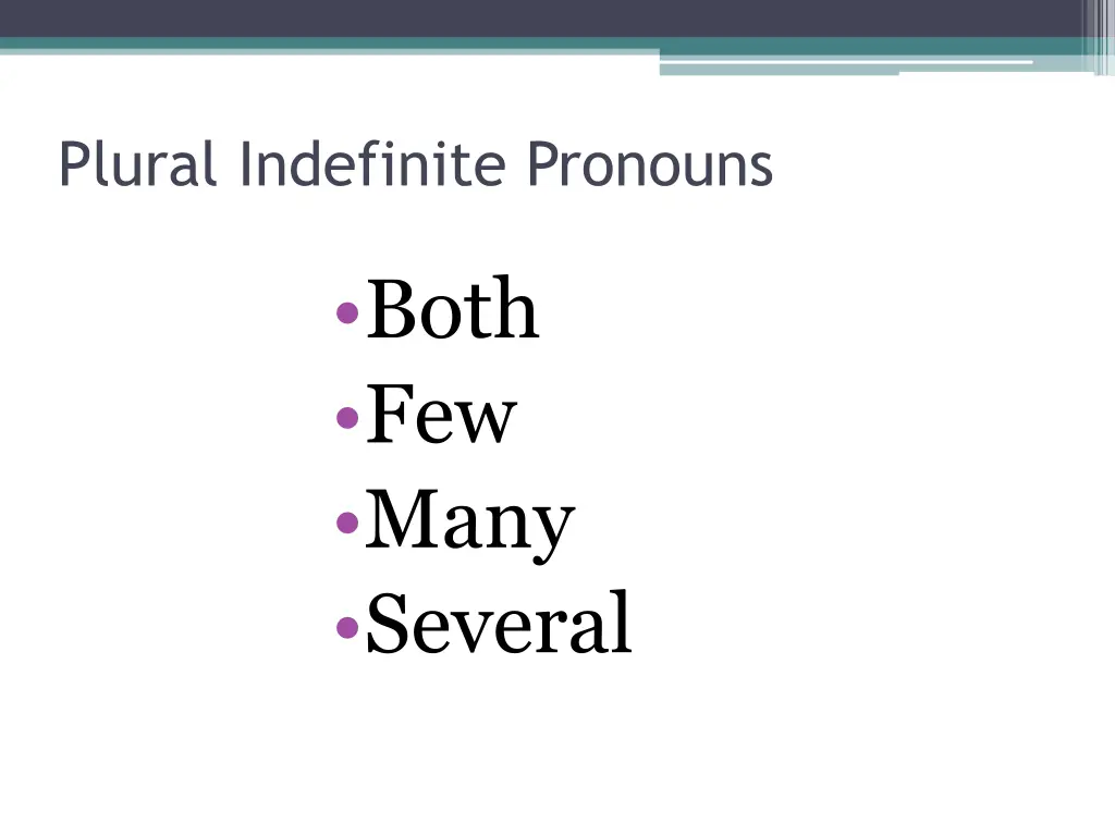 plural indefinite pronouns 1